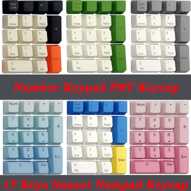 Pbt Keycaps For Numeric Keypad Numpad - Nummertoetsenbord Mechanisch Toetsenbord Pbt Keycap Bovenzijde