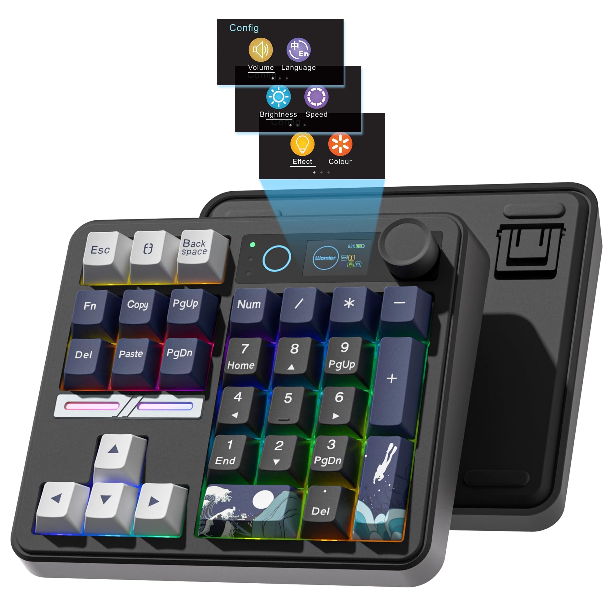 Mechanical Numpad Hot Swap Rgb Wireless - Womier SK30 Mini Mechanisch Numpad-toetsenbord met