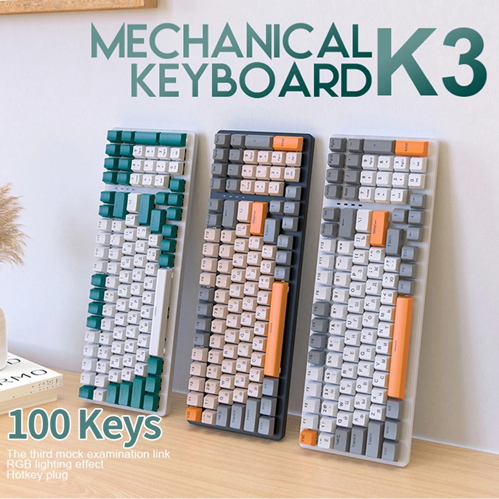 Mechanical Numpad Hot Swap Rgb Wireless - Mechanisch toetsenbord Hot Swap 100 toetsen
