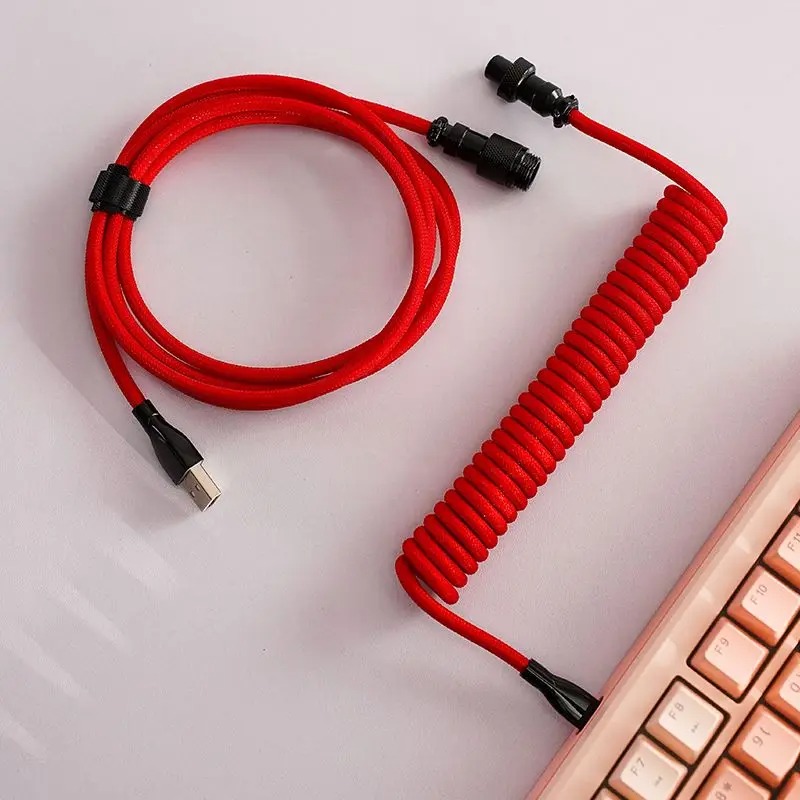 Voor Magnetische Schakelaar US - Type C Detachable Cable Coiled Keyboard recensie en prijs