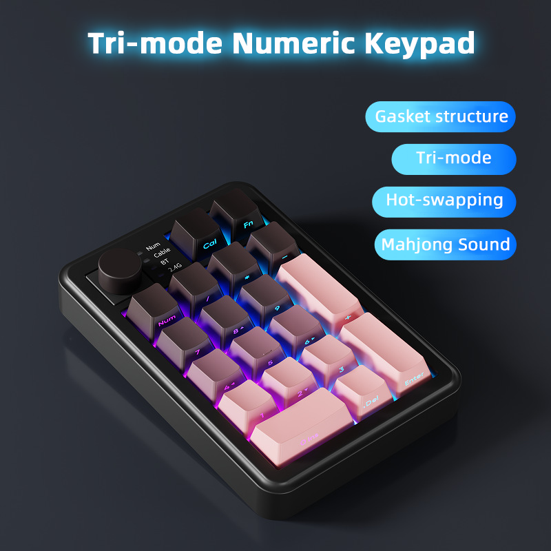 Tri-mode numeriek toetsenbord  - Mechanical Numpad Hot Swap Rgb Wireless recensie en prijs