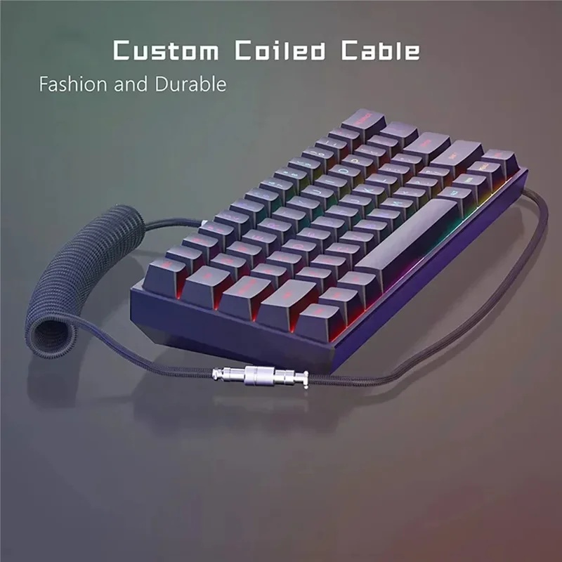 Type C Mechanisch Toetsenbord  - Type C Detachable Cable Coiled Keyboard recensie en prijs