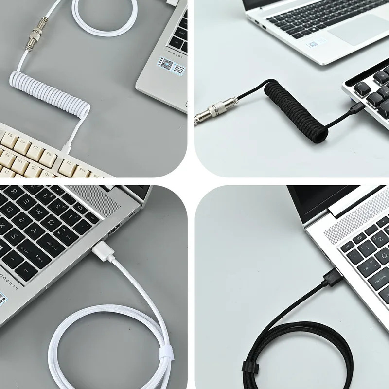 Opgerolde toetsenbordkabel typ - Type C Detachable Cable Coiled Keyboard recensie en prijs