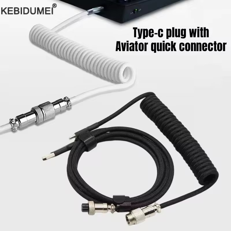 USB Type C Opgerolde Aviator-k - Type C Detachable Cable Coiled Keyboard recensie en prijs