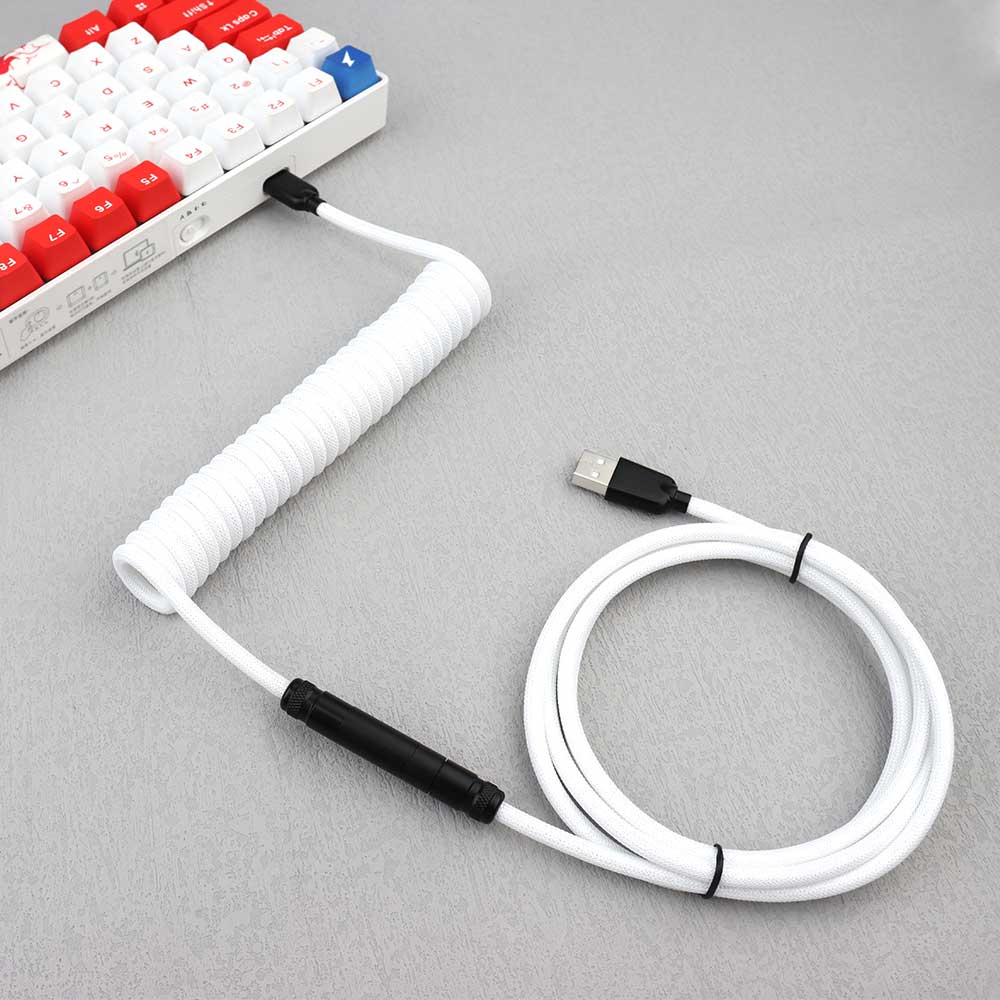 Type-C naar USB spiraalkabel t - Type C Detachable Cable Coiled Keyboard recensie en prijs