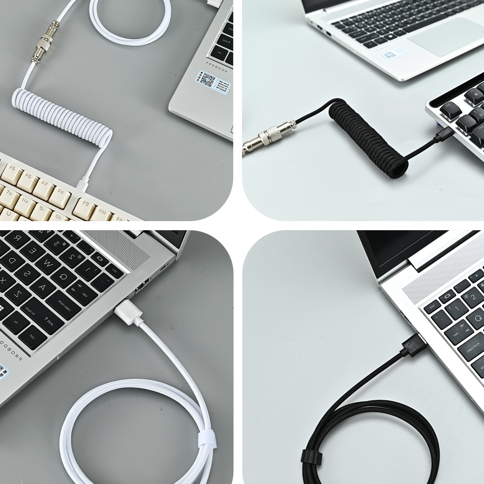 Coiled Keyboard Cable Type C T - Type C Detachable Cable Coiled Keyboard recensie en prijs