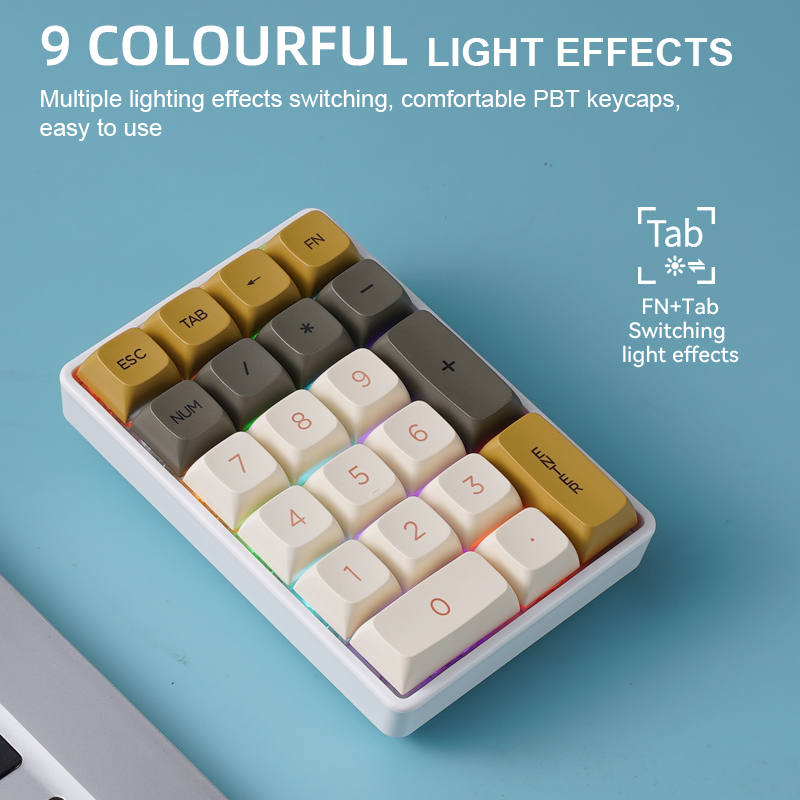 FREEWOLF K21 Draadloos mechani - Mechanical Numpad Hot Swap Rgb Wireless recensie en prijs